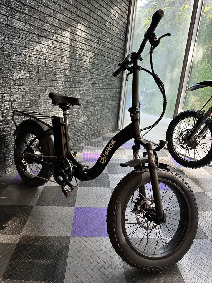 2025 SHOK Pulsar 48V E-Bike - 500W 10.4Ah Big Tire