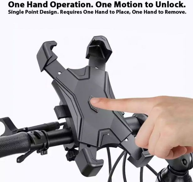 Cell Phone Mount - 4 Corner Profile, 360 Degree Rotation